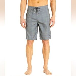 O’Neill NEW 10” Inseam Santa Cruz Board Shorts, Grey Swimwear, Men’s Size 31